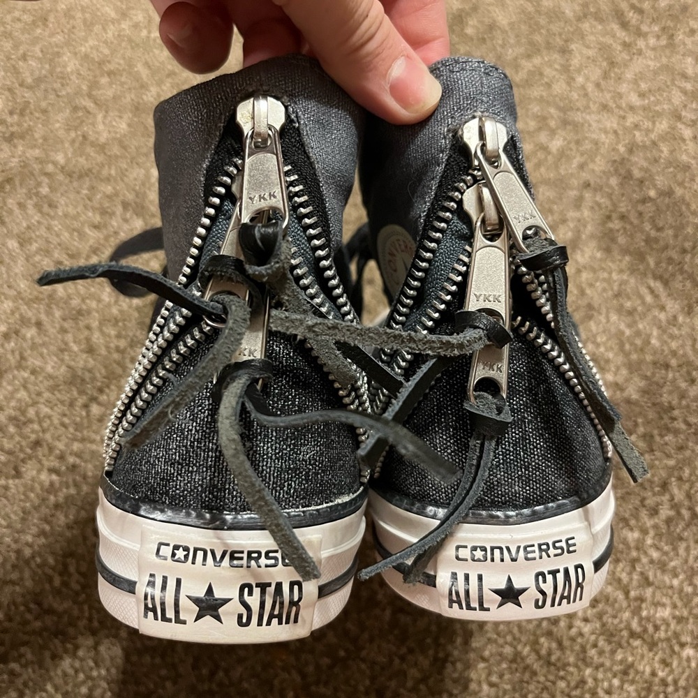 New in Box Denim & Zipper Converse
